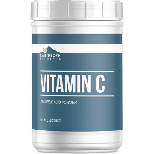 Earthborn Elements Vitamin C Powder 5 фунтів, аскорбінова кислота, дієтична добавка Earthborn Elements Vitamin C Powder 5 фунтів, аскорбінова кислота, дієтична добавка