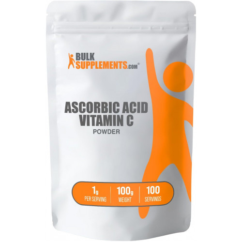 BulkSupplements.com Порошок аскорбінової кислоти - добавка до вітаміну С, харчова аскорбінова кислота - порошок вітаміну С, підтримка імунітету - без глютену, 1 г на порцію, 100 г (3,5 унції) (1 упаковка) BulkSupplements.com Порошок аскорбінової кислоти - добавка до вітаміну С, харчова аскорбінова кислота - порошок вітаміну С, підтримка імунітету - без глютену, 1 г на порцію, 100 г (3,5 унції) (1 упаковка)