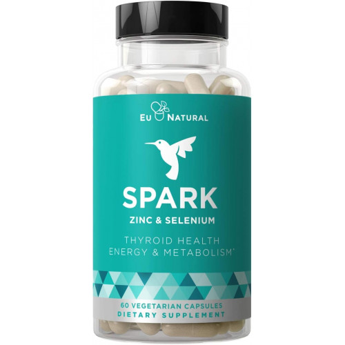 Підтримка Spark Energy – процвітання, природний шлях боротьби з втомою, баланс гормонів, сприяння зосередженій енергії – цинк, селен, йод – 60 вегетаріанських м’яких капсул Підтримка Spark Energy – процвітання, природний шлях боротьби з втомою, баланс гормонів, сприяння зосередженій енергії – цинк, селен, йод – 60 вегетаріанських м’яких капсул