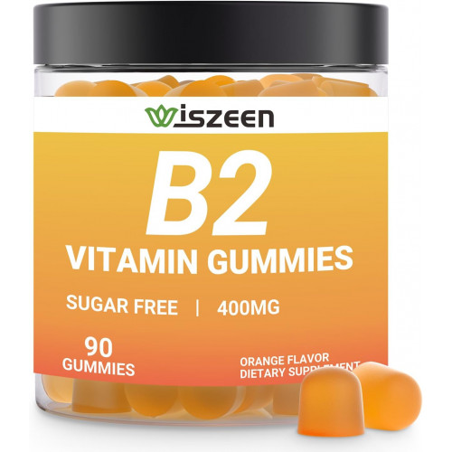 Вітамін B2 Gummies - Рибофлавін 400 мг Добавка для дітей і дорослих - B2 Vitamins Gummy with Magnesium, CoQ10 Вітамін B2 Gummies - Рибофлавін 400 мг Добавка для дітей і дорослих - B2 Vitamins Gummy with Magnesium, CoQ10