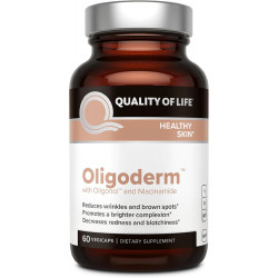 Якість життя - Oligoderm - Преміальна добавка для підтримки шкіри з олігонолом і ніацинамідом - 60 капсул