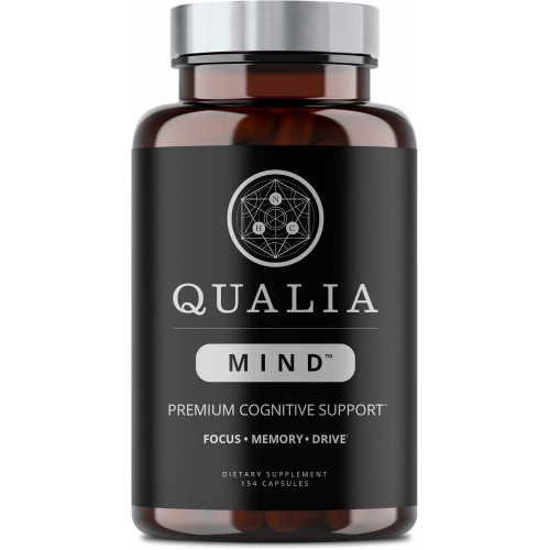 NEUROHACKER COLLECTIVE Qualia Mind Nootropics, Top Brain Supplement Capsule for Memory, Focus, & Concentration with Ginkgo biloba, Alpha GPC, Bacopa monnieri, DHA та інші (154 Ct) NEUROHACKER COLLECTIVE Qualia Mind Nootropics, Top Brain Supplement Capsule for Memory, Focus, & Concentration with Ginkgo biloba, Alpha GPC, Bacopa monnieri, DHA та інші (154 Ct)