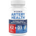 Weider Artery Health для підтримки серця, імунітету та кісток з вітаміном K2 (180 мкг) і вітаміном D3 (5000 МО), 30 овочевих капсул Weider Artery Health для підтримки серця, імунітету та кісток з вітаміном K2 (180 мкг) і вітаміном D3 (5000 МО), 30 овочевих капсул