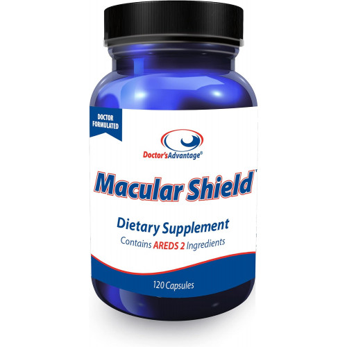Doctor's Advantage AREDS 2 Macular Shield - Очні добавки для дорослих - Areds2 Formula з лютеїном, зеаксантином і основними вітамінами - 120 капсул