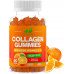 Жукальні цукерки Collagen Peptides Gummies з біотином, вітаміном C і E для жінок і чоловіків - Волосся, шкіра, нігті та суглоби - Без глютену, без ГМО - 60 цукерок