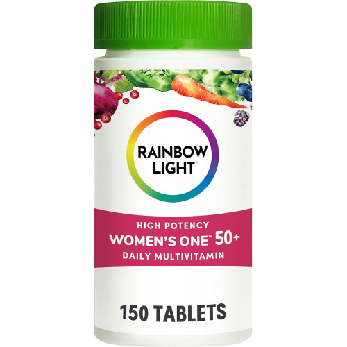 Мультивітамін Rainbow Light для жінок 50+, вітамін C, D і цинк, пробіотики, Women’s One 50+ Multivitamin Provides Effect Immunity Support, Non-GMO, Vegetarian, 150 Tablets Мультивітамін Rainbow Light для жінок 50+, вітамін C, D і цинк, пробіотики, Women’s One 50+ Multivitamin Provides Effect Immunity Support, Non-GMO, Vegetarian, 150 Tablets