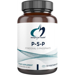 Designs for Health P-5-P - 50 мг вітаміну B6 (P5P піридоксаль-5-фосфат) добавка - без ГМО, веганський B-6 (120 капсул)