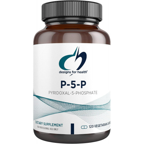 Designs for Health P-5-P - 50 мг вітаміну B6 (P5P піридоксаль-5-фосфат) добавка - без ГМО, веганський B-6 (120 капсул) Designs for Health P-5-P - 50 мг вітаміну B6 (P5P піридоксаль-5-фосфат) добавка - без ГМО, веганський B-6 (120 капсул)