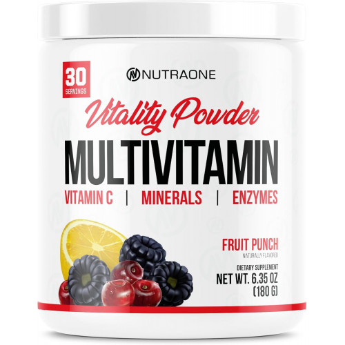 NutraOne Vitality Vitamin Powder Порошкоподібна вітамінно-мінеральна добавка (фруктовий пунш - 30 порцій) NutraOne Vitality Vitamin Powder Порошкоподібна вітамінно-мінеральна добавка (фруктовий пунш - 30 порцій)