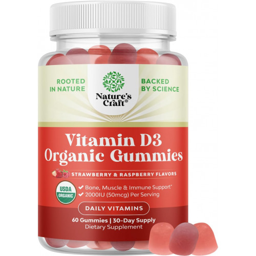 Органічні вітаміну D Gummies для дорослих - щоденна імунна підтримка Gummies з веганським вітаміном D3 2000 IU - USDA Organic Vitamin D3 Gummies для оздоровлення для дорослих - без глютену без глютену - 1 місяць постачання Органічні вітаміну D Gummies для дорослих - щоденна імунна підтримка Gummies з веганським вітаміном D3 2000 IU - USDA Organic Vitamin D3 Gummies для оздоровлення для дорослих - без глютену без глютену - 1 місяць постачання