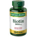 Nature's Bounty Biotin, вітамінна добавка, підтримує метаболізм для клітинної енергії та здоров’я волосся, шкіри та нігтів, 5000 мкг, 150 капсул Nature's Bounty Biotin, вітамінна добавка, підтримує метаболізм для клітинної енергії та здоров’я волосся, шкіри та нігтів, 5000 мкг, 150 капсул