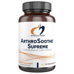 Designs for Health ArthroSoothe Supreme – добавка для підтримки суглобів для дорослих із глюкозаміну сульфатом, кверцетином, зеленогубою мідією, МСМ, китайською тюбетейкою та інше – без ГМО (120 капсул)