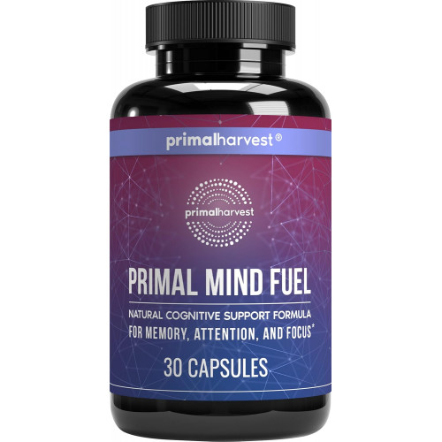 Brain Supplement від Primal Harvest, Primal Mind Fuel Brain Booster для концентрації, енергії, ясності та здоров’я мозку 30 капсул Ноотропи Brain Support Supplement для чоловіків і жінок Brain Supplement від Primal Harvest, Primal Mind Fuel Brain Booster для концентрації, енергії, ясності та здоров’я мозку 30 капсул Ноотропи Brain Support Supplement для чоловіків і жінок