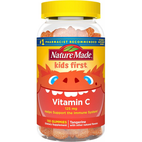 Nature Made Kids First Vitamin C Gummies, дієтична добавка для підтримки імунітету, 110 Gummies, 110-денний запас Nature Made Kids First Vitamin C Gummies, дієтична добавка для підтримки імунітету, 110 Gummies, 110-денний запас
