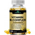 Max Strength Vitamin B-Complex + CoQ10 + Вітамін C - добавка для енергії, підтримки метаболізму, 120 м'яких капсул, 60-денний запас Max Strength Vitamin B-Complex + CoQ10 + Вітамін C - добавка для енергії, підтримки метаболізму, 120 м'яких капсул, 60-денний запас