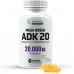 ADK 20 Mega Dosed Vitamin Supplement - 20 000 МО вітаміну D3, підтримка імунітету та серцево-судинної системи, 120 м'яких капсул, 120 порцій у пляшці ADK 20 Mega Dosed Vitamin Supplement - 20 000 МО вітаміну D3, підтримка імунітету та серцево-судинної системи, 120 м'яких капсул, 120 порцій у пляшці