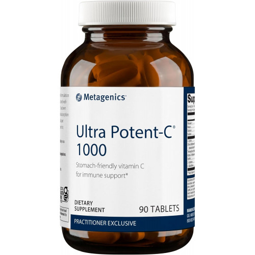 Metagenics Ultra Potent-C 1000 - Ніжна буферна добавка вітаміну С - Добавка для підтримки імунітету* - Аскорбінова кислота - 90 таблеток Metagenics Ultra Potent-C 1000 - Ніжна буферна добавка вітаміну С - Добавка для підтримки імунітету* - Аскорбінова кислота - 90 таблеток
