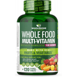 Whole Food Multivitamin для жінок - натуральні мультивітаміни, мінерали, органічні екстракти - 120 таблеток