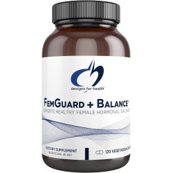 Designs for Health FemGuard + Hormone Balance for Women - DIM, Black Cohosh, Calcium D-Glucarate, EGCg Extract Green Tea & Chaste Tree Supplement для підтримки настрою та метаболізму естрогену (120 капсул)