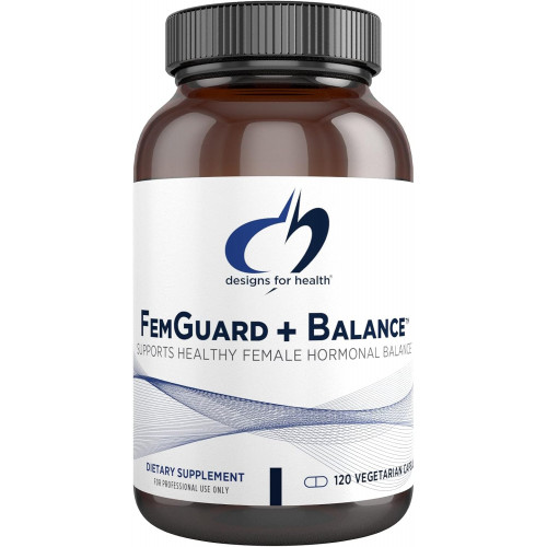 Designs for Health FemGuard + Hormone Balance for Women - DIM, Black Cohosh, Calcium D-Glucarate, EGCg Extract Green Tea & Chaste Tree Supplement для підтримки настрою та метаболізму естрогену (120 капсул) Designs for Health FemGuard + Hormone Balance for Women - DIM, Black Cohosh, Calcium D-Glucarate, EGCg Extract Green Tea & Chaste Tree Supplement для підтримки настрою та метаболізму естрогену (120 капсул)