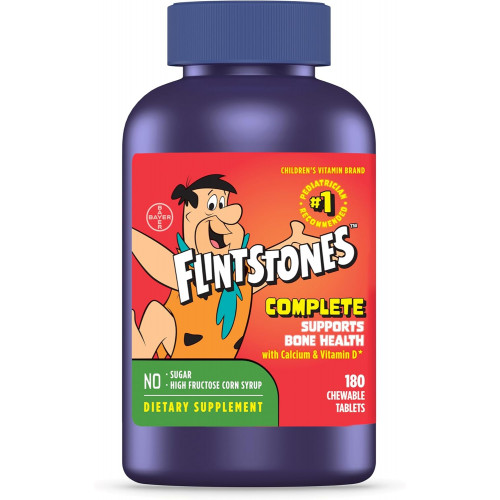 Жувальні дитячі вітаміни Flintstones Вітаміни, комплексний полівітамін для дітей і малюків із залізом, кальцієм, вітаміном С, вітаміном D тощо, 180 штук (упаковка може відрізнятися) Жувальні дитячі вітаміни Flintstones Вітаміни, комплексний полівітамін для дітей і малюків із залізом, кальцієм, вітаміном С, вітаміном D тощо, 180 штук (упаковка може відрізнятися)