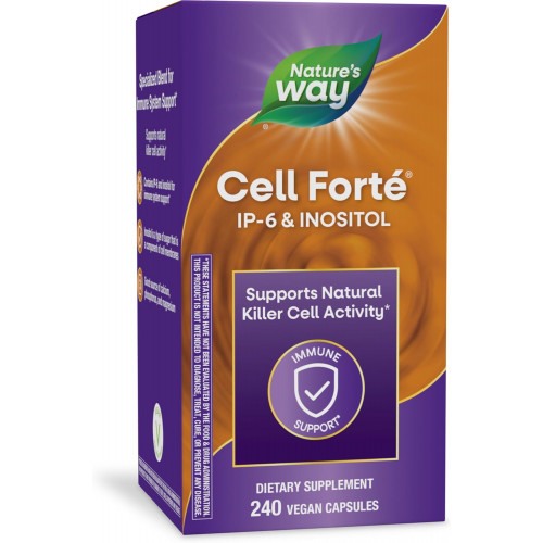 Nature's Way Cell Forté IP-6 та добавка з інозитолом, підтримує активність природних клітин-кілерів*, підтримка імунітету*, безглютеновий, веганський, 240 капсул (упаковка може відрізнятися) Nature's Way Cell Forté IP-6 та добавка з інозитолом, підтримує активність природних клітин-кілерів*, підтримка імунітету*, безглютеновий, веганський, 240 капсул (упаковка може відрізнятися)