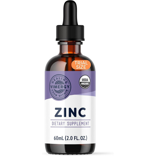 Vimergy Organic Liquid Zinc, пробний розмір – 27 порцій – Безалкогольний сульфат цинку – Підтримує імунне здоров’я та метаболізм – Антиоксидант – Без глютену, без ГМО, кошерний, підходить для веганів і палео (55 мл) Vimergy Organic Liquid Zinc, пробний розмір – 27 порцій – Безалкогольний сульфат цинку – Підтримує імунне здоров’я та метаболізм – Антиоксидант – Без глютену, без ГМО, кошерний, підходить для веганів і палео (55 мл)