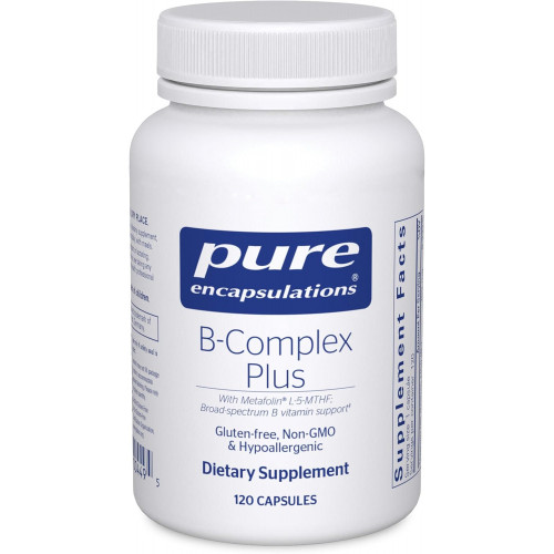Pure Encapsulations B-Complex Plus - вітамінна добавка групи B для підтримки неврологічного здоров'я, здоров'я серцево-судинної системи, рівня енергії та підтримки нервової системи* - з вітаміном B12 та іншим - 120 капсул Pure Encapsulations B-Complex Plus - вітамінна добавка групи B для підтримки неврологічного здоров'я, здоров'я серцево-судинної системи, рівня енергії та підтримки нервової системи* - з вітаміном B12 та іншим - 120 капсул