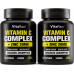Вітамін C Supplement 2 Pack (120 вегетаріанських капсул) - 1500 мг з цинком 20 мг - Вітамін С з найвищим рівнем засвоєння Комплекс підтримки імунітету - Вітамін С у капсулах і вітаміни з цинком для дорослих, Вітамін С для імунної допомоги для веганів