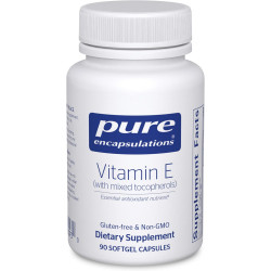 Pure Encapsulations Вітамін Е (зі змішаними токоферолами) - Антиоксидантний захист і клітинна функція - Містить змішані токофероли - Без ГМО - 90 м'яких желатинових капсул