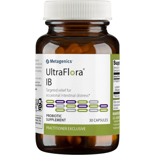 Metagenics UltraFlora IB - Полегшення при випадкових кишкових розладах* - Пробіотики для здоров'я травлення* - Проти здуття живота для чоловіків і жінок* - 60 мільярдів КУО - Без ГМО, без глютену, вегетаріанське - 30 капсул Metagenics UltraFlora IB - Полегшення при випадкових кишкових розладах* - Пробіотики для здоров'я травлення* - Проти здуття живота для чоловіків і жінок* - 60 мільярдів КУО - Без ГМО, без глютену, вегетаріанське - 30 капсул