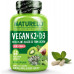 NATURELO Vegan K2+D3 - D3 на рослинній основі з лишайників - Натуральна добавка D3 для імунної системи, підтримки кісток, здоров'я суглобів - Повноцінна їжа - Веганська - Без ГМО - Без глютену, капсула (60 штук (упаковка по 1)) NATURELO Vegan K2+D3 - D3 на рослинній основі з лишайників - Натуральна добавка D3 для імунної системи, підтримки кісток, здоров'я суглобів - Повноцінна їжа - Веганська - Без ГМО - Без глютену, капсула (60 штук (упаковка по 1))