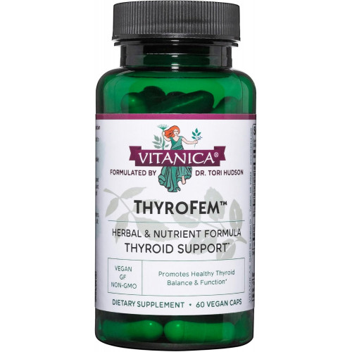 Vitanica ThyroFem, Підтримка щитовидної залози, веганський, 60 капсул