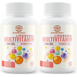 Liposomal Multivitamin for Women 50+ - Жіночі щоденні полівітаміни з 33 інгредієнтами, коензимом Q10, залізом, вітамінами C, B, D, E для підтримки здоров'я серцево-судинної системи та кісток - Мультивітаміни 33 в 1 (120 капсул)