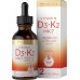 Carlyle Liquid Vitamin D3 with K2 Drops | 2 рідкі унції | МК-7 Додаток | Вегетаріанське, без ГМО, без глютену Carlyle Liquid Vitamin D3 with K2 Drops | 2 рідкі унції | МК-7 Додаток | Вегетаріанське, без ГМО, без глютену
