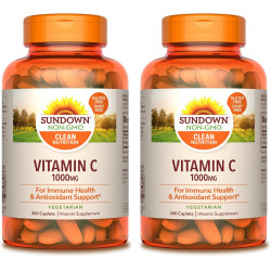 Вітамін C Sundown Naturals 1000 мг для підтримки імунітету та антиоксидантного здоров’я, 300 капсул (2 упаковки)