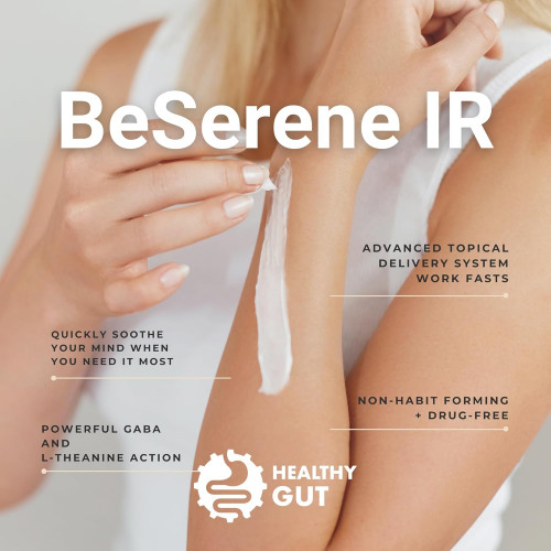 Здоровий кишечник BeSerene IR | ГАМК і L-теанін | 1,9 унцій Здоровий кишечник BeSerene IR | ГАМК і L-теанін | 1,9 унцій