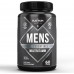 Platinum Nutrition, The Essentials, чоловічі мультивітаміни, вітаміни A, B, C, D, E, цинк. Підтримка імунітету, антиоксидантна фрукто-енергетична суміш. 60 капсул Platinum Nutrition, The Essentials, чоловічі мультивітаміни, вітаміни A, B, C, D, E, цинк. Підтримка імунітету, антиоксидантна фрукто-енергетична суміш. 60 капсул