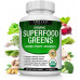 Organic Super Greens Capsules Superfood Fruit Veggie Supplement - 28 потужних природних інгредієнтів з люцерною, коренем буряка, терпкою вишнею та імбиром для підтримки імунітету та енергії, для чоловіків, жінок, 60 таблеток Organic Super Greens Capsules Superfood Fruit Veggie Supplement - 28 потужних природних інгредієнтів з люцерною, коренем буряка, терпкою вишнею та імбиром для підтримки імунітету та енергії, для чоловіків, жінок, 60 таблеток