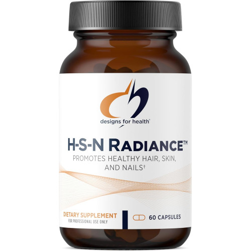 Designs for Health H-S-N Radiance - Волосся, Шкіра, Нігті, Вітаміни для жінок і чоловіків - Сприяйте здоров'ю волосся, еластичності шкіри та міцних нігтів за допомогою вітаміну С, біотину, кератину та рослинних компонентів (60 капсул) Designs for Health H-S-N Radiance - Волосся, Шкіра, Нігті, Вітаміни для жінок і чоловіків - Сприяйте здоров'ю волосся, еластичності шкіри та міцних нігтів за допомогою вітаміну С, біотину, кератину та рослинних компонентів (60 капсул)