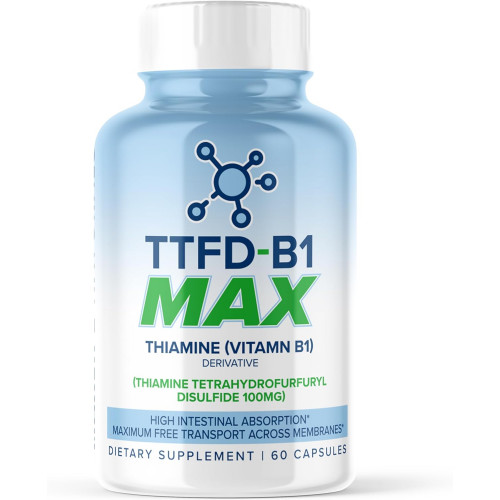 TTFD - B1 Max - Тіамін Вітамін B1 TTFD - 100 мг - (Тіаміну тетрагідрофурфурил дисульфід) Тіамін MAX, 60 капсул від MaxLife Naturals. TTFD - B1 Max - Тіамін Вітамін B1 TTFD - 100 мг - (Тіаміну тетрагідрофурфурил дисульфід) Тіамін MAX, 60 капсул від MaxLife Naturals.