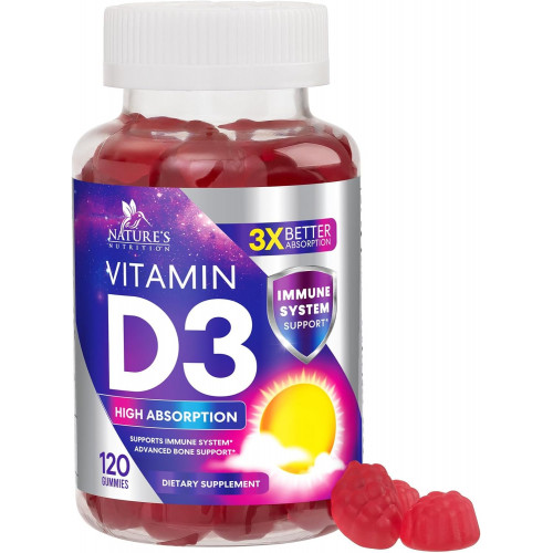 Показано переклад для запиту Vitamin D3 Gummy Vitamins Extra Strength 5000 IU (125 mcg) High Potency Vitamin D Gummies Dietary Supplement - Bone, Teeth, Muscle & Immune Support, Nature's Vitamin D Supplement, Non-GMO - 120 Gummies Показано переклад для запиту Vitamin D3 Gummy Vitamins Extra Strength 5000 IU (125 mcg) High Potency Vitamin D Gummies Dietary Supplement - Bone, Teeth, Muscle & Immune Support, Nature's Vitamin D Supplement, Non-GMO - 120 Gummies