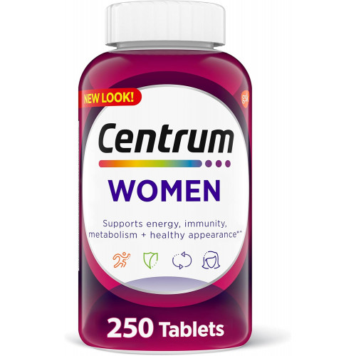 Centrum Multivitamin for Women, полівітамінна/мультімінеральна добавка із залізом, вітаміном D3, вітамінами групи B і антиоксидантами, вітамінами C і E, без глютену, інгредієнти без ГМО - 250 шт. Centrum Multivitamin for Women, полівітамінна/мультімінеральна добавка із залізом, вітаміном D3, вітамінами групи B і антиоксидантами, вітамінами C і E, без глютену, інгредієнти без ГМО - 250 шт.