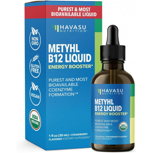 Показано переклад для запиту Organic Methyl B12 Liquid Drops | Methylcobalamin B12 Vitamin Energy Boost | Methylated B12 Purest and Most Bioavailable Form for B12 Pathway | Brain & Nerve | Non-GMO, Vegan, Strawberry Flavored, 30mL Показано переклад для запиту Organic Methyl B12 Liquid Drops | Methylcobalamin B12 Vitamin Energy Boost | Methylated B12 Purest and Most Bioavailable Form for B12 Pathway | Brain & Nerve | Non-GMO, Vegan, Strawberry Flavored, 30mL