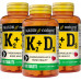 Mason Natural Vitamin K2 100 мкг плюс вітамін D3 - підтримує здоров'я кісток, серцево-судинної системи та м'язів, 100 таблеток (упаковка по 3) Mason Natural Vitamin K2 100 мкг плюс вітамін D3 - підтримує здоров'я кісток, серцево-судинної системи та м'язів, 100 таблеток (упаковка по 3)