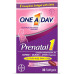 ONE A DAY Women's Prenatal 1 Multivitamins, включаючи вітаміни A, C, D, B6, B12, залізо, омега-3 DHA та багато іншого - добавка до, під час і після вагітності, 30 Ct (1 упаковка) (упаковка може відрізнятися) ONE A DAY Women's Prenatal 1 Multivitamins, включаючи вітаміни A, C, D, B6, B12, залізо, омега-3 DHA та багато іншого - добавка до, під час і після вагітності, 30 Ct (1 упаковка) (упаковка може відрізнятися)