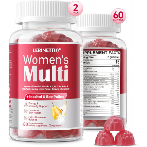 Показано переклад для запиту Womens Multivitamin Gummies - Energy,Immune Female Health Support - with Vitamins D3,Algae Calcium,Vitamins A,C,E,B3,B6,B9,B12,Inositol,bee Pollen for Fatigue,Skin,Hair - Vegan,Sugar Free,120 Count Показано переклад для запиту Womens Multivitamin Gummies - Energy,Immune Female Health Support - with Vitamins D3,Algae Calcium,Vitamins A,C,E,B3,B6,B9,B12,Inositol,bee Pollen for Fatigue,Skin,Hair - Vegan,Sugar Free,120 Count