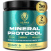 Mineral Protocol - Щоденні полівітаміни та мінеральні капсули для чоловіків | Органічний морський мох, олія чорного кмину, куркума, ашваганда, міхура, лопух, вітамін С з бузиною манука.