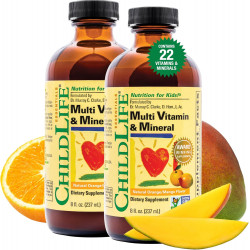 CHILDLIFE ESSENTIALS Мультивітаміни та мінерали для немовлят, немовлят, дітей, малюків, дітей та підлітків, упаковка по 8 унцій по 2 шт.