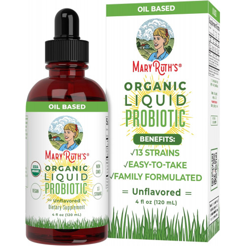 Органічний рідкий пробіотик USDA MaryRuth Organics, здоров’я травлення, здоров’я кишечника, пробіотики для жінок, пробіотики для чоловіків, пробіотики для дітей, ацидофільний пробіотик, веганський, без ГМО, 40 порцій Органічний рідкий пробіотик USDA MaryRuth Organics, здоров’я травлення, здоров’я кишечника, пробіотики для жінок, пробіотики для чоловіків, пробіотики для дітей, ацидофільний пробіотик, веганський, без ГМО, 40 порцій